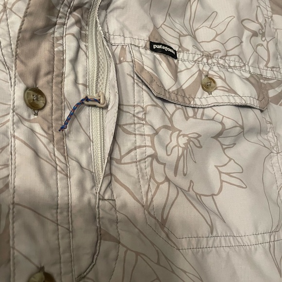 Patagonia Casual Button Down Shirt - Gray and Blue - Picture 12 of 12